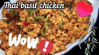 Thai Basil Chicken 泰式打抛肉 | Recipe | Easy and Simple | ASMR