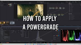 Film Depot Tutorials | How To Apply A Powergrade In Davinci Resolve