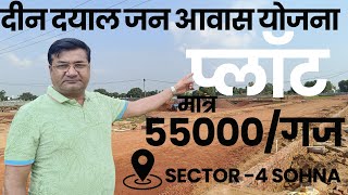 Deen Dayal Jan Awas Yojana Plot II Sohna Green II Sector 4 II Sohna II Low Budget Plot II 9212020020