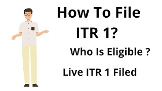 ITR 1 of Income Tax AY 2020 - 21 Filed live | ITR 1 SAHAJ live by Finance9how | How to File ITR