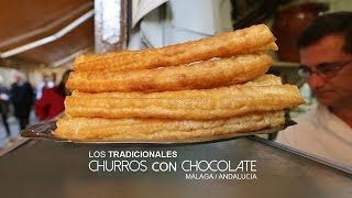 Los tradicionales Churros con chocolate