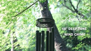 ASTARIN 48'' Wind Chimes for Outside Deep Tone - Large Wind Chimes with 6 Heavy Tubes