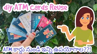 ATM Card Reuse Ideas | Diy | Hanger | Cloth Jewellery | Money Saving Tips