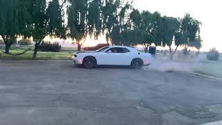 2015 Dodge Challenger donuts and burnout