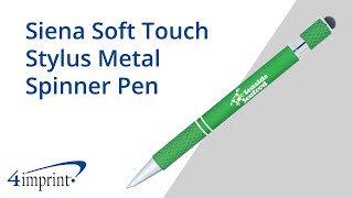 Siena Soft Touch Stylus Metal Spinner Pen - Custom Pen by 4imprint Canada