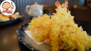 Making Crispy Tempura Vegetables Prawn Jun Japanese Cuisine Malaysia Behind the counter 日式炸虾 苏脆天妇罗