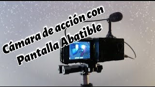 Hack action camera - Pantalla abatible giratoria!!! +mic +noeyefish