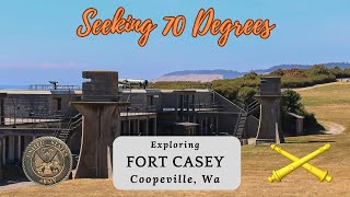 Exploring US Army Fort Casey, the largest of the three forts.