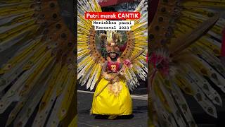 KOSTUM MERAK CANTIK karnaval 2023 #art #shorts #beautiful