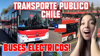 REACCION a TRANSPORTE PUBLICO EN CHILE : FLOTA DE BUSES ELECTRICOS MAS GRANDE DE LATAM! 💥 😮