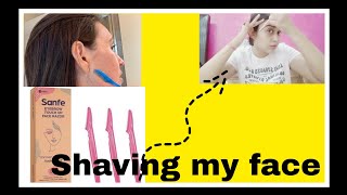 Removing Facial Hair Using Razor //Chanchal kanwar#facialRazor#removing#removefacehair