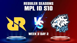 (M1) RRQ HOSHI VS EVOS LEGENDS - MPL ID SEASONS 10 WEEK 3 DAY 2 - MOBILE LEGENDS