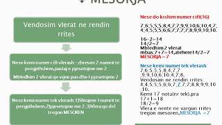 Matematike 6: Moda,mesorja,mesatarja aritmetike