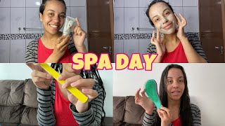 SPA DAY DA VIDA REAL DE UMA MÃE QUE TRABALHA FORA: cuidando da pele, cabelo e unha 😍| Gabi de Paula