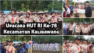 Upacara HUT RI Ke 78 Kecamatan Kalibawang