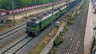 DDU-SONNAGAR DFCCIL Railways Track Par Chalne Lagi Coal Train | Twins E Locomotive With Goods Train