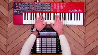 Ableton Push 2 & Nord Lead A1 - Live looping #2