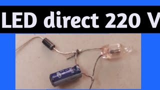 3v led directly with 220v ! led light indicator ! how to connect led light to 230v  AC DIY LED