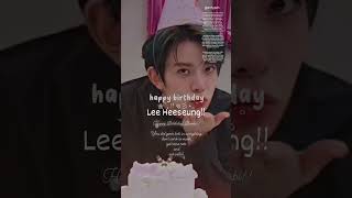 Lee heeseung!! 🦌 ~Happy birthday Hee!! I Lope U ❤️ always!! Don't ever give up!!~ | Z4rxxxx._