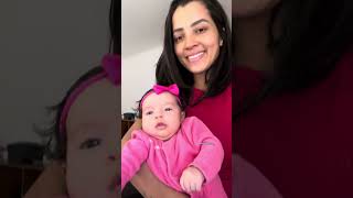 Furo de orelha humanizado | Primeiro brinco da menina Laura 🩷☺️