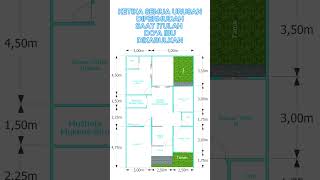 ❤ IBUKU ADALAH PAHLAWANKU ✔ Desain Rumah ukuran 8x13 meter #shorts  #disainrumah #denahrumah #rumah