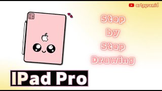 How to Draw & color cute IPAD PRO Step By Step for kids #trending #viral #short #art #kids #ipad