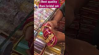 Rani bridal set best quality fancy sets #viralshorts #ytshorts #wedding #churi #viralvideo