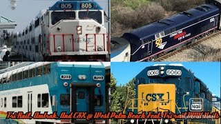 Amtrak, Tri-Rail, And CSX Action @ West Palm Beach