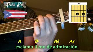 How to play "La Borinqueña" Puerto Rico National Anthem | Guitar tutorial