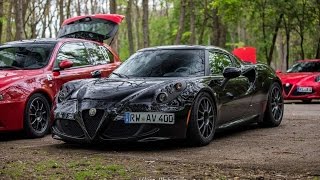 Anneau du Rhin 13.05.2017 Alfa Romeo 4C with nice Mitsubishi Colt spin