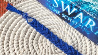 Macrame Bookmark💙 #macrame #shorts