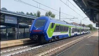 CP Bologna San Donato-Falconara M.mma HTR412.025 “Blues” di Trenitalia a San Lazzaro di Savena!