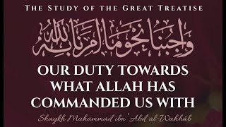 Our duty to what Allāh has commanded us with. Part 2 | Ust. Hisham | College of Aqidah