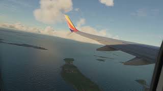 MSFS 20 | Southwest Airlines 737-700 Partly Cloudy Pushback, Taxi, and Takeoff from Boston, MA