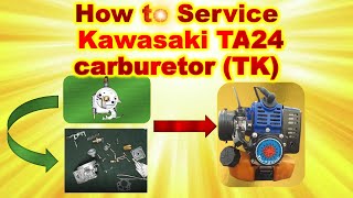 ซ่อมเปลี่ยนผ้าปั๊มคาร์บูผ้าปั๊มลูกชักรุ่นเก่าของเครื่องตัดหญ้า Kawasaki TA24