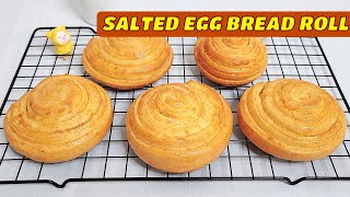 Yummy Fluffy Salted Egg Bread Roll [Subtitles] HNC Kitchen