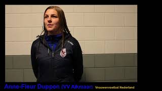 Anne-Fleur Duppen (VV Alkmaar): "supergevoel weer terug te zijn"