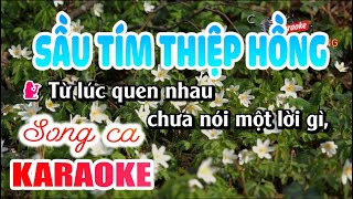 Sầu Tím Thiệp Hồng Karaoke | Song Ca  | Karaoke Nhạc Sống Sóc Trăng