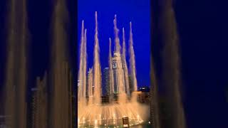 Burjkhalifa Waterfall Night A Beautiful view, #short #dubai #expo #uae #like #dxb #followme #foryou