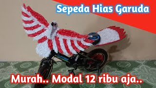 Cara membuat sepeda hias dari kardus