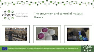 The prevention and control of mastitis