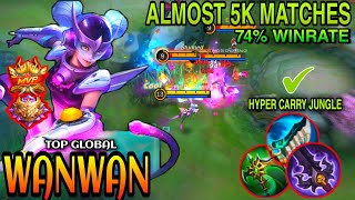 Wanwan Funnel Hyper Carry Jungle |Wanwan Gameplay| |Best Build| |Top Global| By: PH_RLFRANCO -MLBB