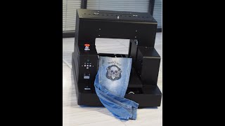 A3 DTG Printer working on Jeans RB-3250T Great Durability