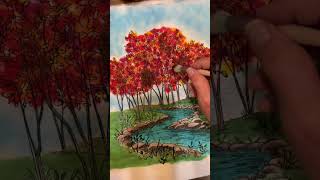 Fabric Painting - Coloring Fall Leaves - Part 3 And A Surprise!