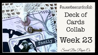 Week 23 Collage Collab | Deck of Cards Collab Weekly Project | Collage Challenge #sweetbeecardcollab