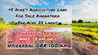 45 Acre’s agriculture land for sale Karnataka || Bidar district || Red soil proparty sale || 2024 ||