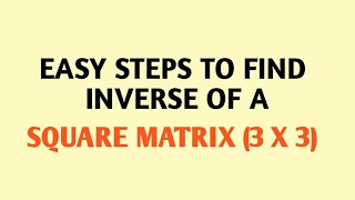 Inverse of a matrix