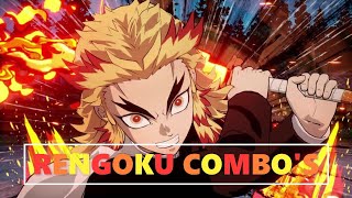 🔥Kyojuro Rengoku Flaming Combo's Demon Slayer Hinokami Chronicles