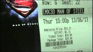 MAN OF STEEL Premiere Tickets