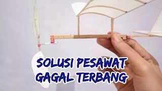 Solusi Pesawat Tenaga Karet Gagal Terbang | sarjana mipa #aeromodelling #airplane